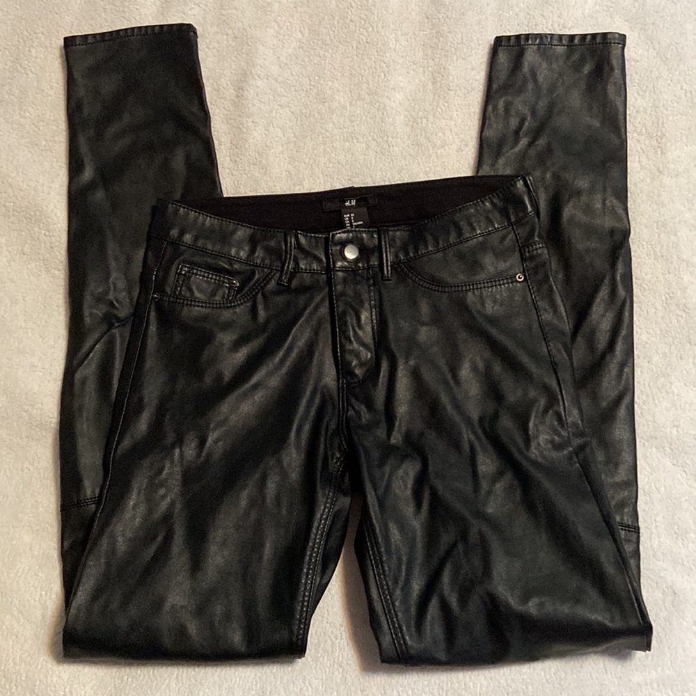 H&M Faux Leather Skinny Pants - Picture 3 of 6